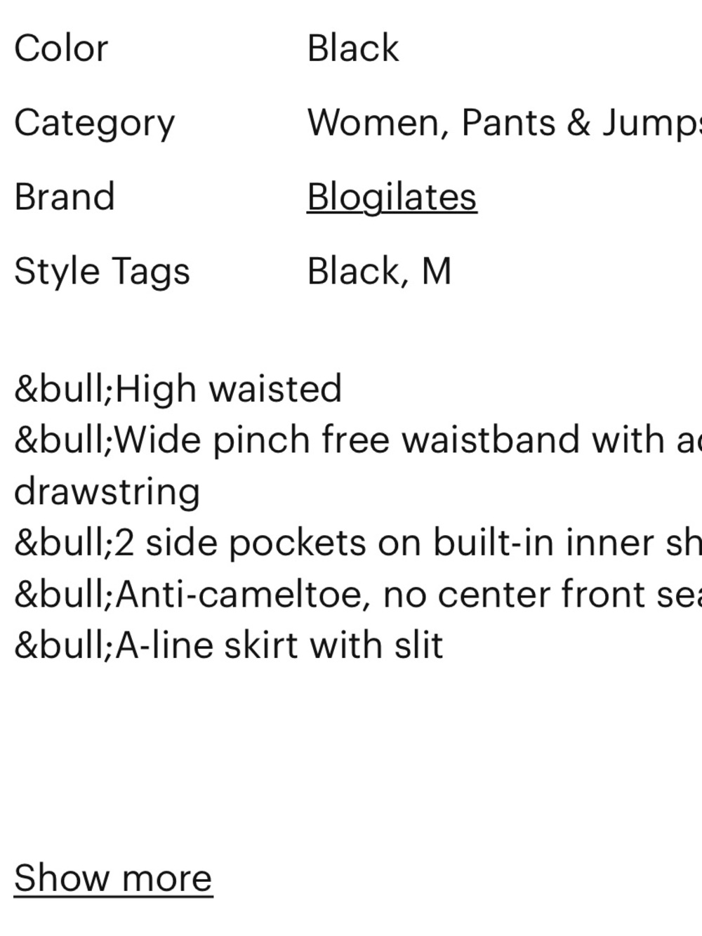 Blogilates Trailblaze Skort - Picture 4 of 6